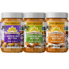 Sunshine Nut Co. Gourmet Cashew Butter Trio (Salt, Herbs, Sugar & Spice) - Creamy Natural Nut Butter, Ethically Sourced, Vegan, 