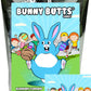Bunny Butts Gummy Blueberry Flavored Fruit Jelly Disks Funny Unique Easter Basket Stuffer Birthday Gag Gift Candy For Girls, Boys, Kids And Teens (5.5 Ounce)