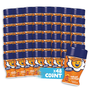 Kernel Seasons Popcorn Seasoning Mini Jar, Nacho Cheddar, 0.9 Oz (Pack of 48)