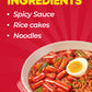 Nongshim Taekyung Rapokki (Hot, 14Oz) - Authentic Korean Street Food, Ramen Noodles With Rice Cakes. Quick & Easy To Prepare, Re