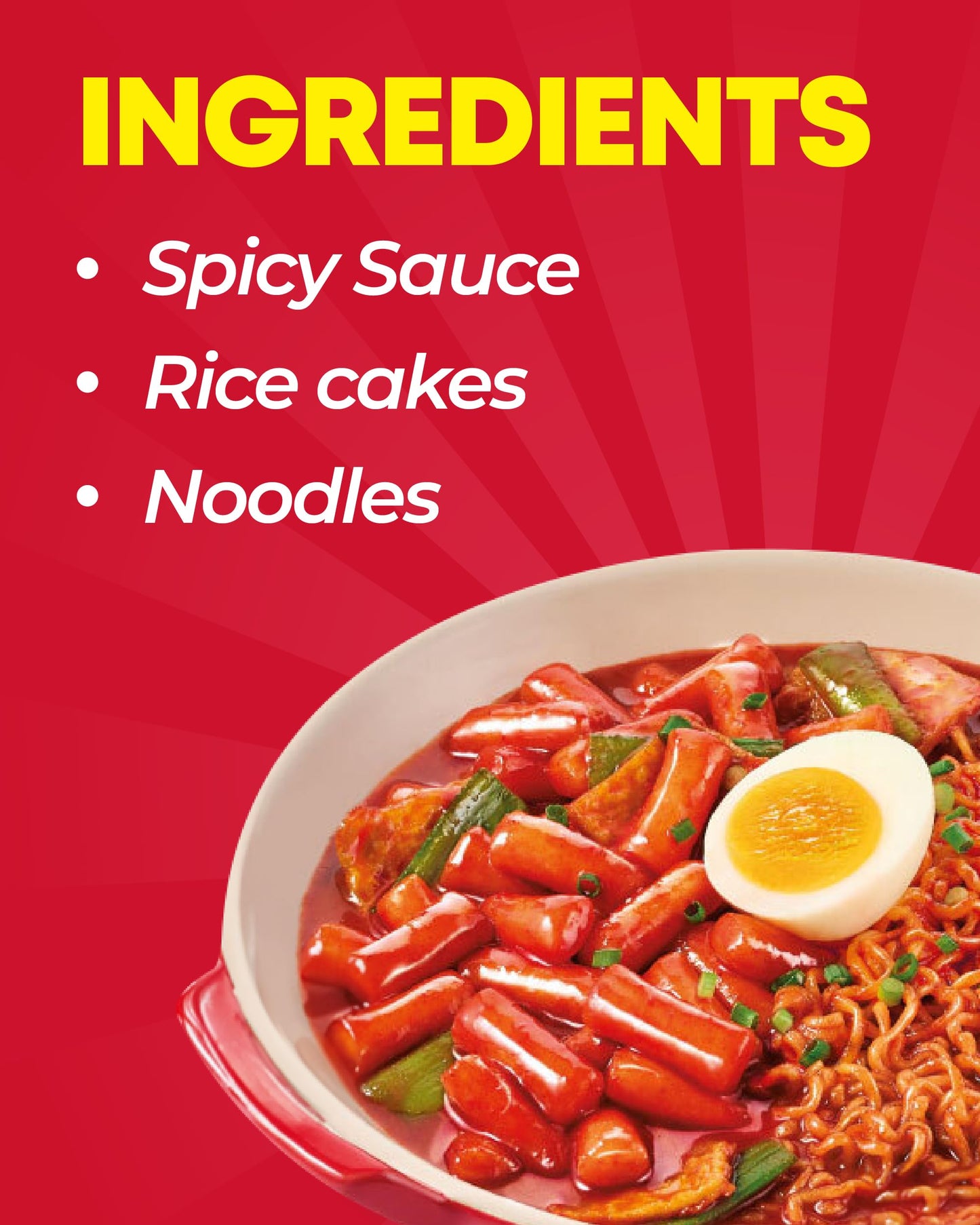 Nongshim Taekyung Rapokki (Hot, 14Oz) - Authentic Korean Street Food, Ramen Noodles With Rice Cakes. Quick & Easy To Prepare, Re