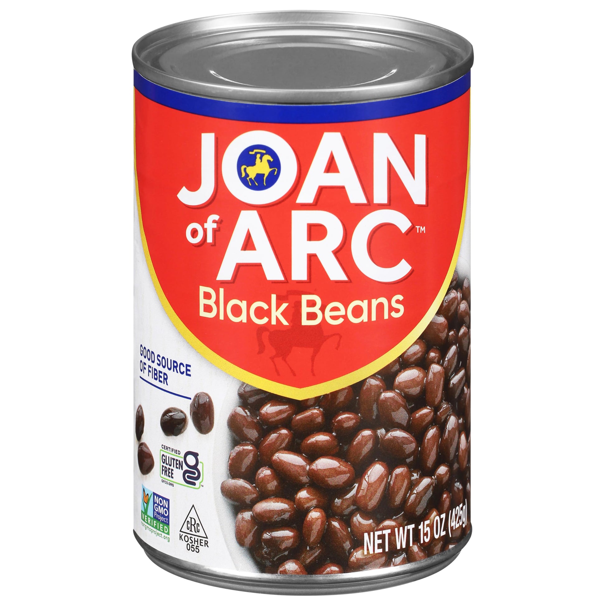 Joan of Arc Beans, Black Beans, 15 Ounce (Pack of 12)