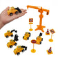 Nevperish 18 Pcs Construction Cake Toppers Vehicles Cake Decoration Set Excavator Tower Crane Cupcake Topper Traffic And Road Si