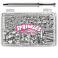 Silver Sprinkles with 4-Claw Pick up Tool,Pearl Sugar Mix Size 6.5oz Contains Metallic Rod & Star Sprinkles for Cake Decorations
