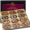 KREMERY Creamy Chocolate Cravings - Fathers Day, Chocolate Covered Pretzel Twists Gift Basket, in Sectional Gift Box (12 Pretzel