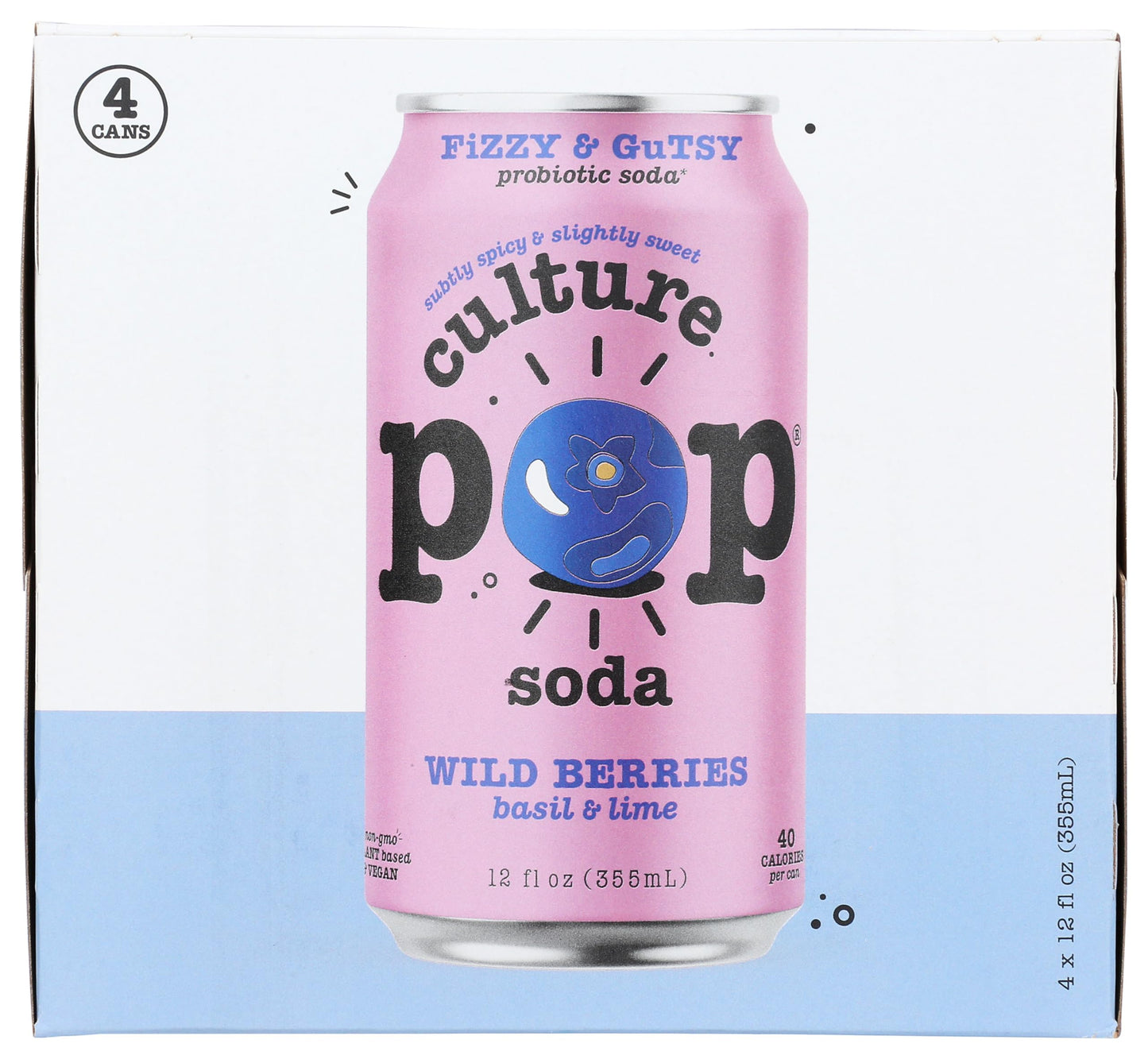culture Pop Soda - Soda Wild Berries - case Of 6-412 Fz(D0102H54SHJ)