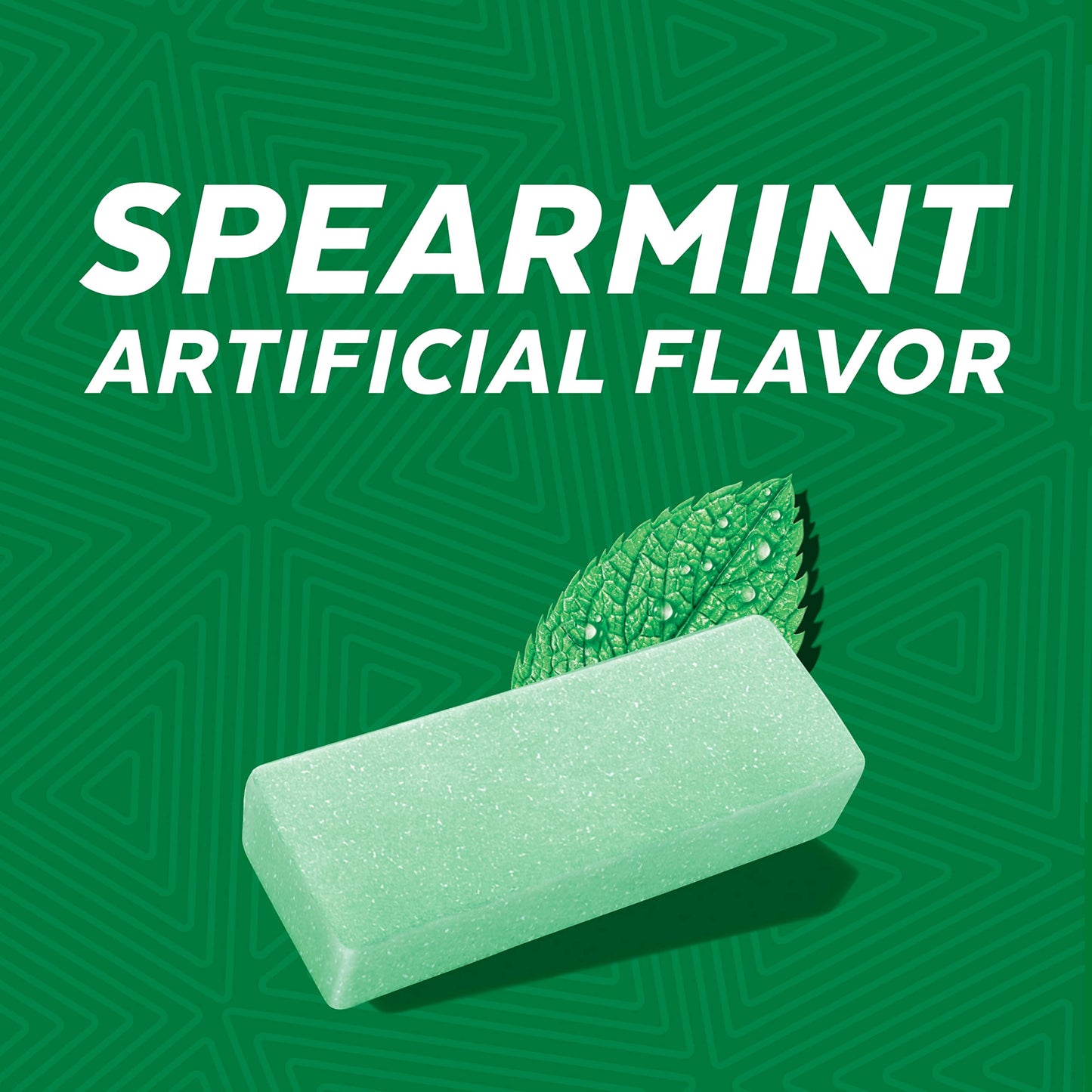Trident Mega Spearmint Sugar Free Gum, 9 Packs Of 10 Pieces (90 Total Pieces),10 Count (Pack Of 9)