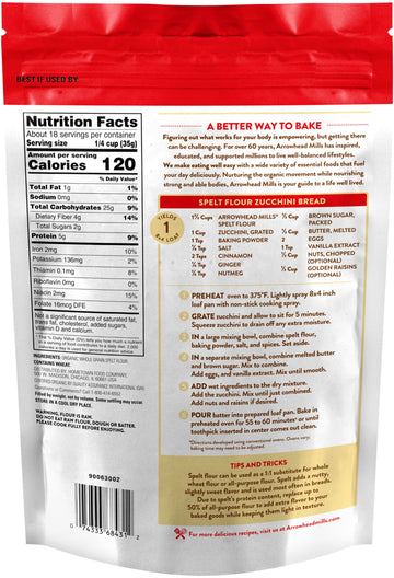 Arrowhead Mills Organic Spelt Flour, 22 Oz Bag