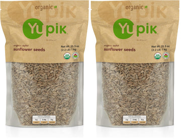 Yupik Organic Raw Shelled Sunflower Seeds, 2.2 lb (Pack of 2)