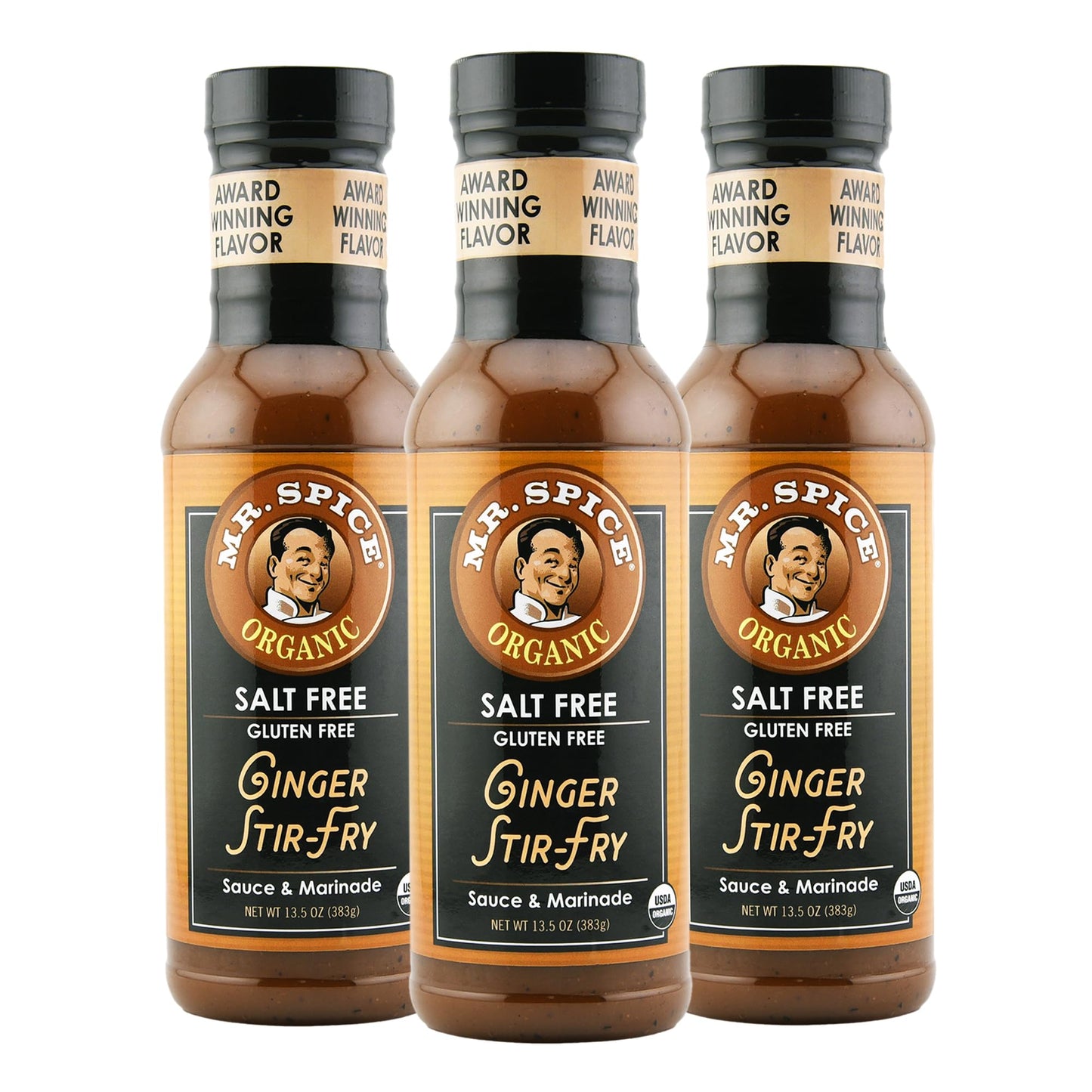 Mr. Spice Organic - Salt Free Sauce (Ginger Stir Fry, 3-Pack)