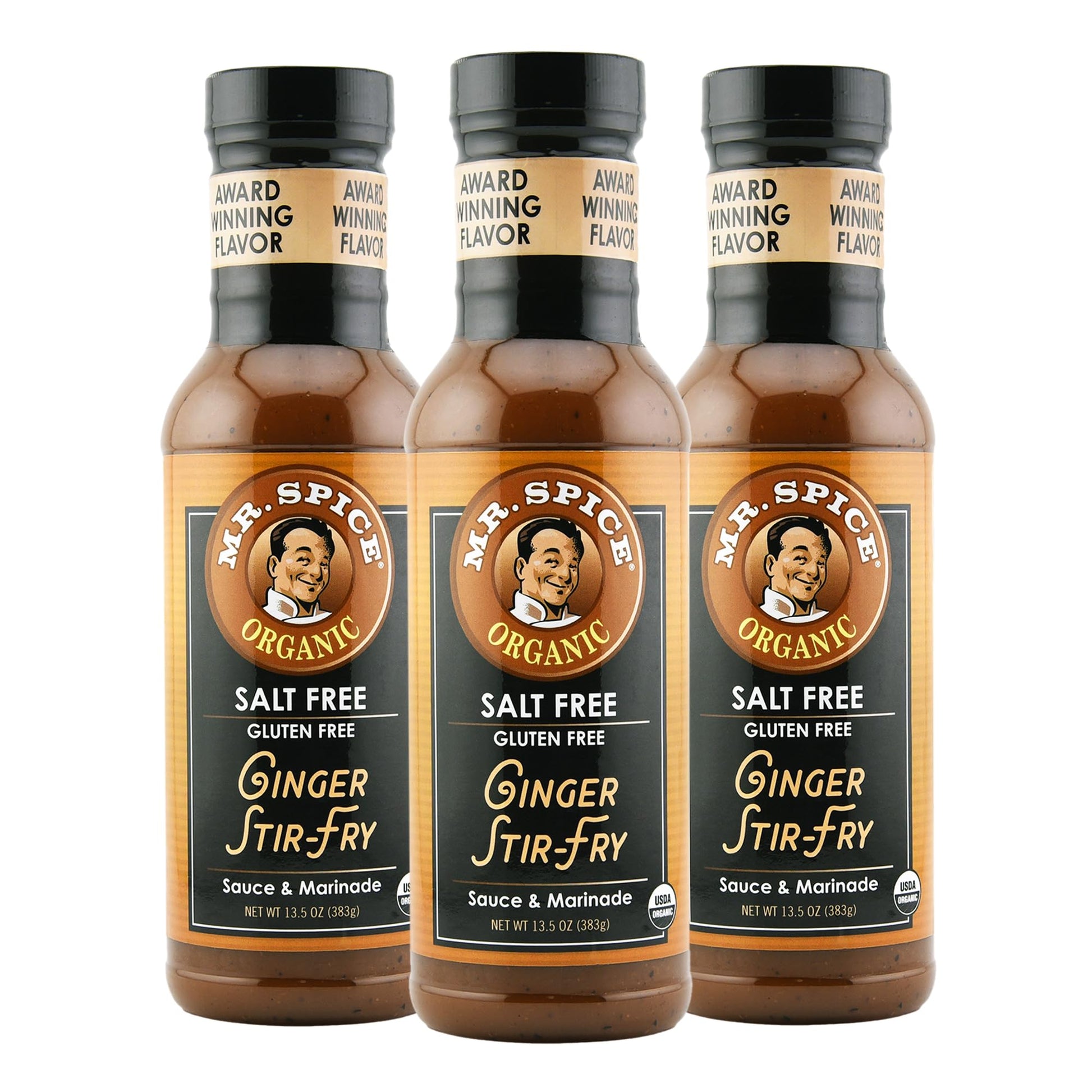 Mr. Spice Organic - Salt Free Sauce (Ginger Stir Fry, 3-Pack)