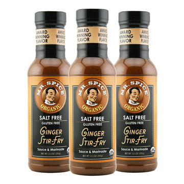 Mr. Spice Organic - Salt Free Sauce (Ginger Stir Fry, 3-Pack)