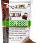 Organic Raw Unsweetened cocoa + Espresso Powder - 8oz Non-gMO Kosher Ideal for Baking Smoothies coffee (chocolate and Espresso 8