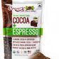 Organic Raw Unsweetened cocoa + Espresso Powder - 8oz Non-gMO Kosher Ideal for Baking Smoothies coffee (chocolate and Espresso 8
