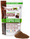 COCOAX Organic Cocoa Powder with Espresso - 8oz Gluten Free, Non-GMO, Unsweetened, Dutch Processed for Baking