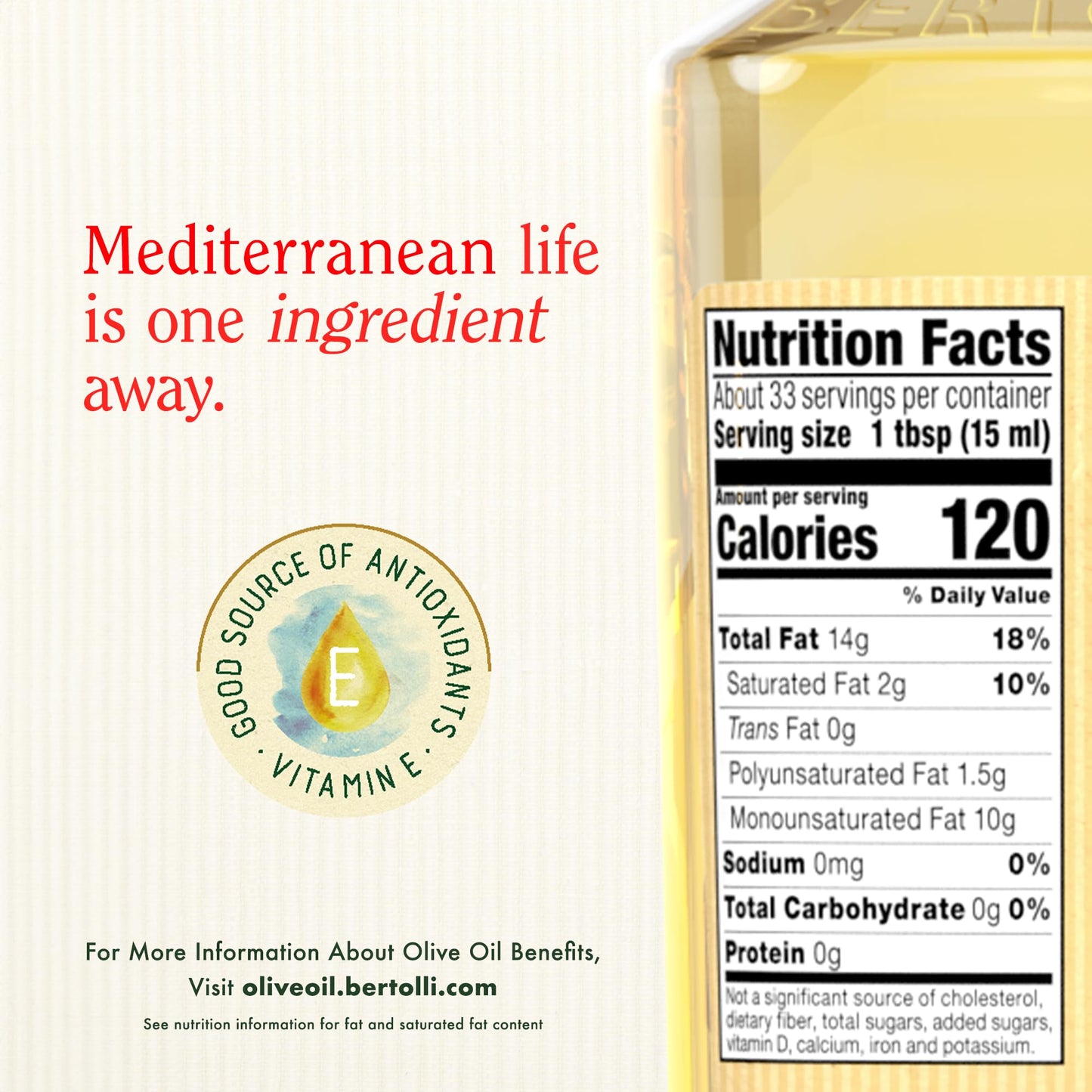 Bertolli Olive Oil, Extra Light, 16.9 fl oz (Pack of 2)