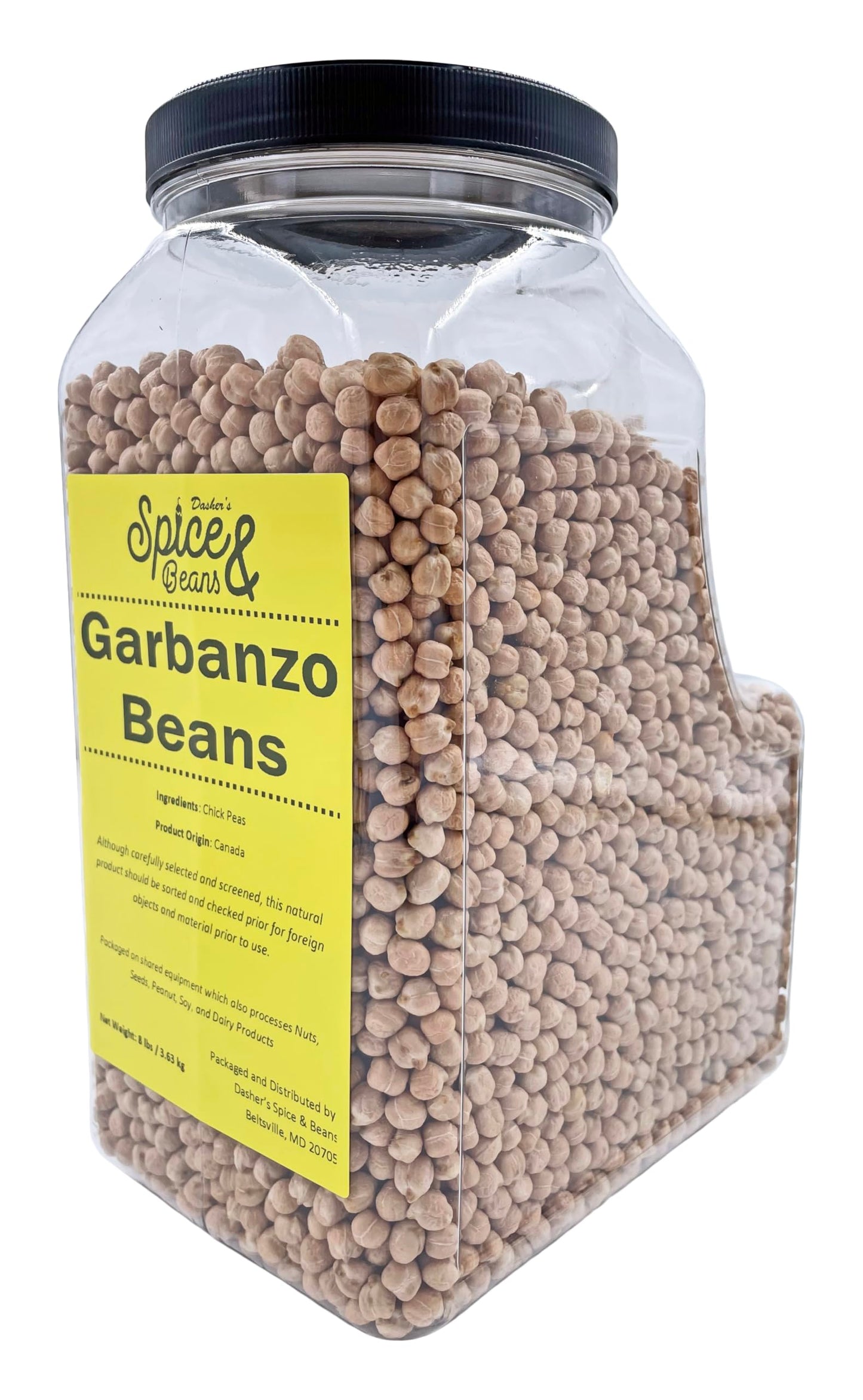 Dried Garbanzo Beans by Dashers Spice & Beans | Chick Peas | 8 lbs.