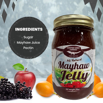 Newport Jerky Company Mayhaw Jelly | All Nautral, Fat Free, Vegan Jelly | Hand Crafted, Small Batch, Gluten Free | Low Calorie F