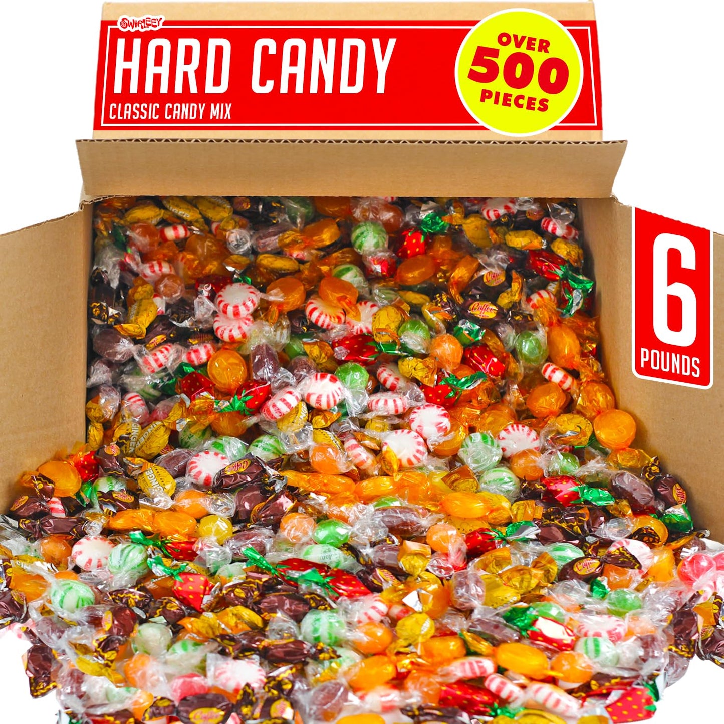 Hard Candy Assortment - 6 Pounds - Old Fashioned Hard Candies - Classic Hard Candy Assortment - Assorted Hard Candies For Desk,