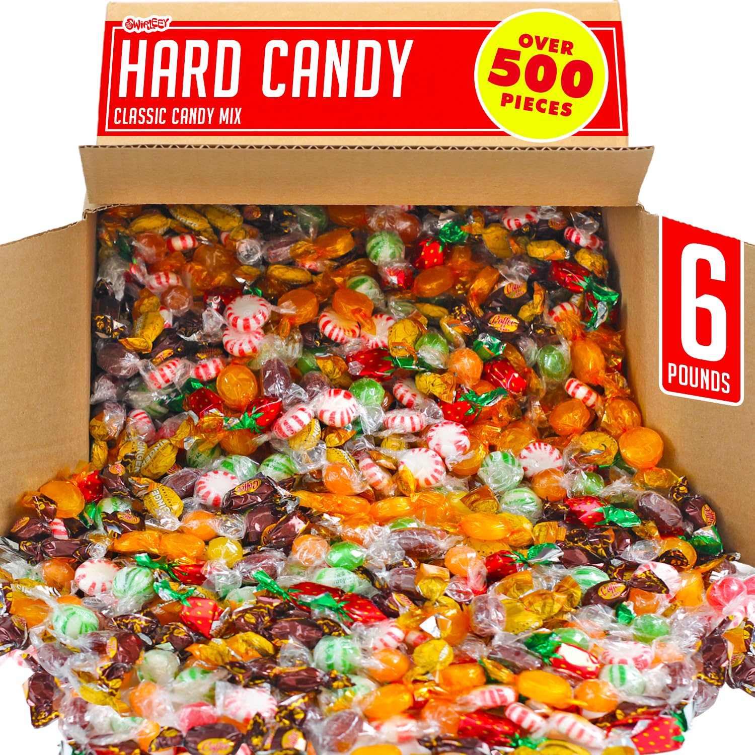 Hard Candy Assortment - 6 Pounds - Old Fashioned Hard Candies - Classic Hard Candy Assortment - Assorted Hard Candies For Desk,