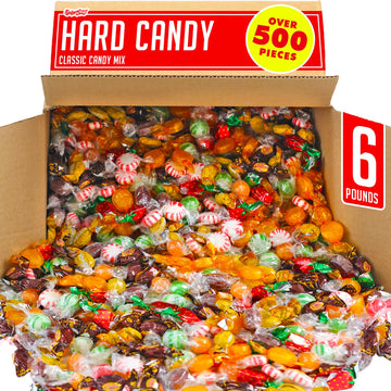 Hard Candy Assortment - 6 Pounds - Old Fashioned Hard Candies - Classic Hard Candy Assortment - Assorted Hard Candies For Desk,