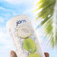 Jans 100% Pure Coconut Water with Coconut Pulp, Unsweetened, Non-GMO, 16.57 fl oz (Pack of 12) - Refreshing Taste of the Tropics