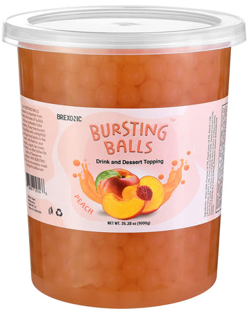 BREXONIC Popping Boba Pearls - Strawberry Mango Blueberry Flavor - 2 LB Tapioca Pearls