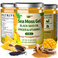 ACEYO Sea Moss Gel 4-in-1  Irish SeaMoss with Black Seed Oil & Ginger Rich in Minerals & Vitamins Immunity & Health Support Non-GMO  Vegan Mango Pineapple Flavor 10 oz (Pack of 1)