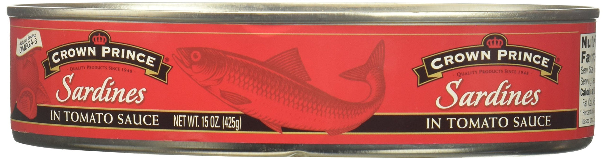 Crown Prince Sardines in Tomato Sauce, 15 Ounce