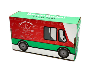 Spanish Gardens Taco Truck Trio - Mild Taco Sauce, Hot Taco Sauce, & Taco Seasoning For Authentic Mexican Food - Original Family