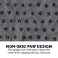 Furhaven Large Sofa Slipcover Waterproof  Non Slip Quilted Paw Print Furniture Protector Cover, Washable - Gray, Large Sofa