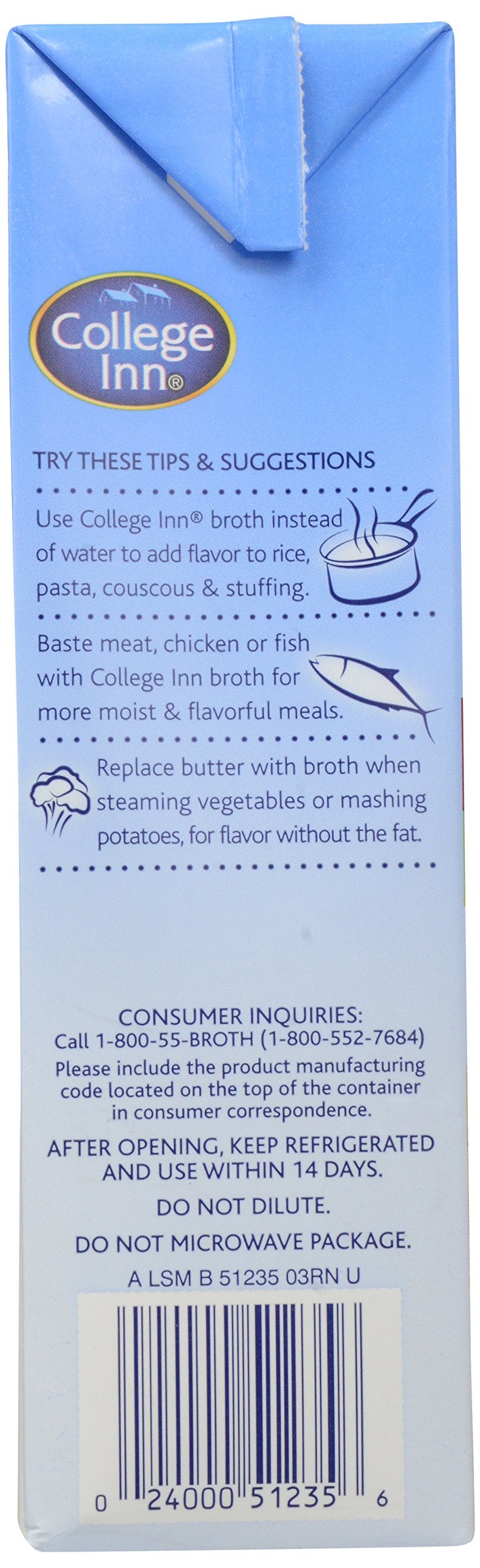 College Inn Fat Free And Lower Sodium Beef Broth, 32 Oz