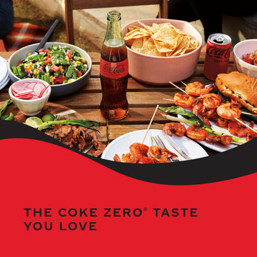 Coke Zero Mini-Can 7.5 fl oz, 6 Pack - Refreshing Zero Sugar Beverage, Compact Size