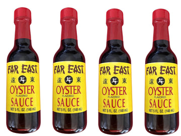 Far East Oyster Flavored Sauce, Four 5 Ounce Bottles of Asian Oyster Sauce, Delicious Asian Sauce (5 Ounce Bottle, 4-pack)