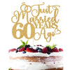 Just Married 60 Years Ago Cake Topper, 60th Anniversary Cake Decor, 60 Years & Loved, Happy 60th Wedding Anniversary Party Decor