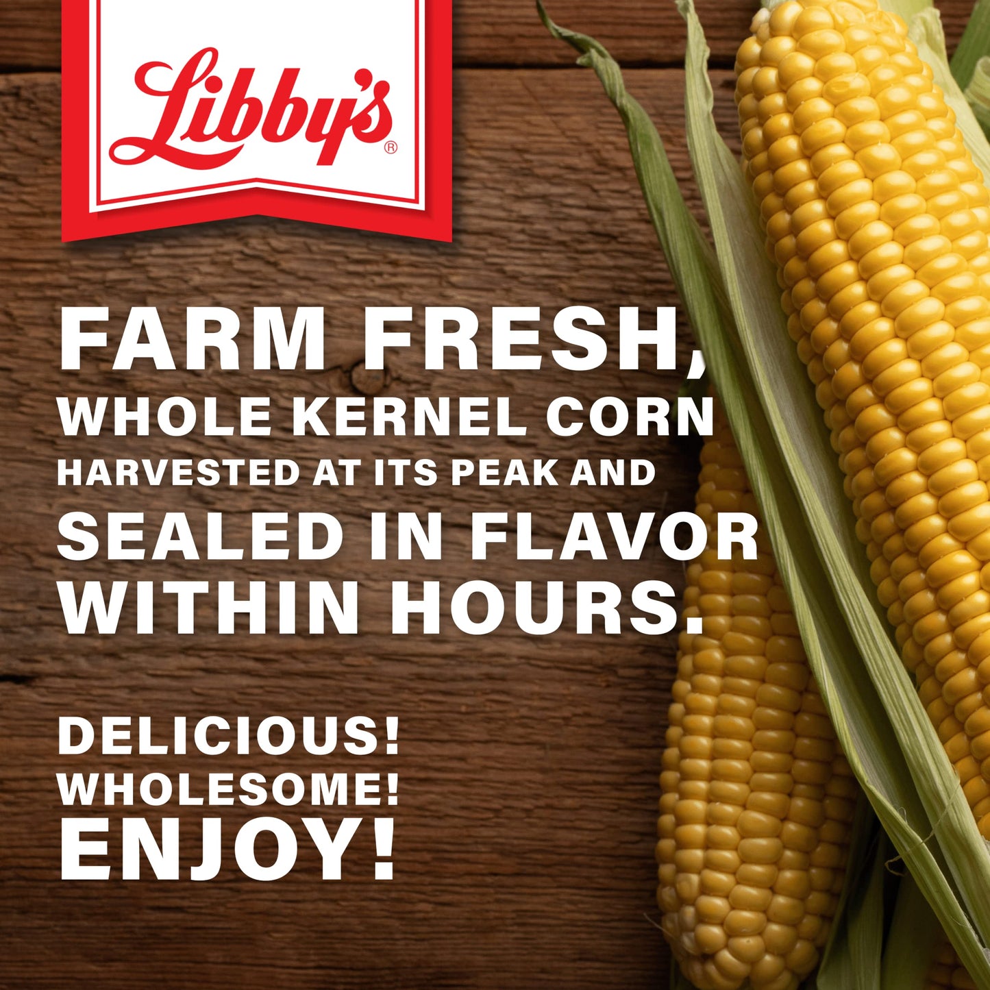 Libbys Whole Kernel Sweet Corn, Naturally Sweet Flavor, Golden Yellow, 8.5 Ounce Cans, Pack of 12