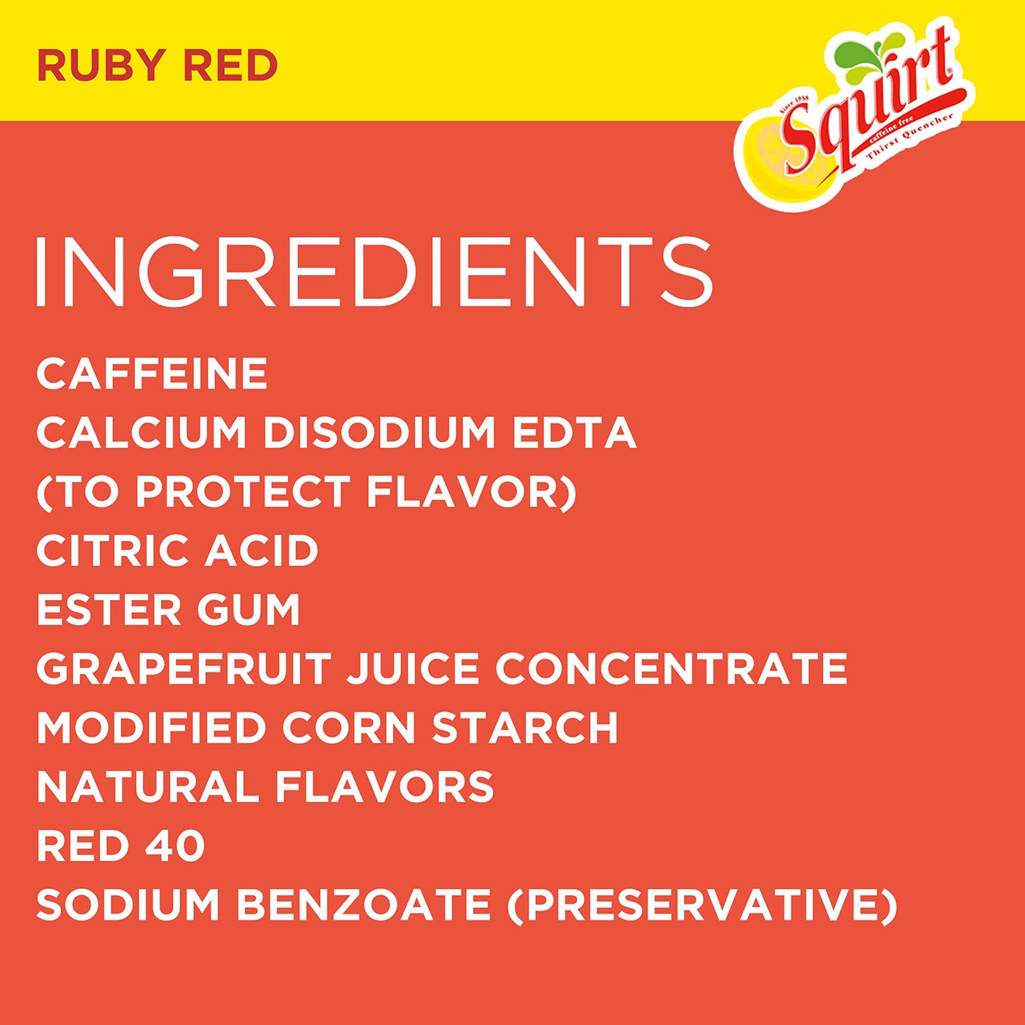 Squirt Ruby Red G fruit Soda, 12 fl oz Cans, 12 Pack