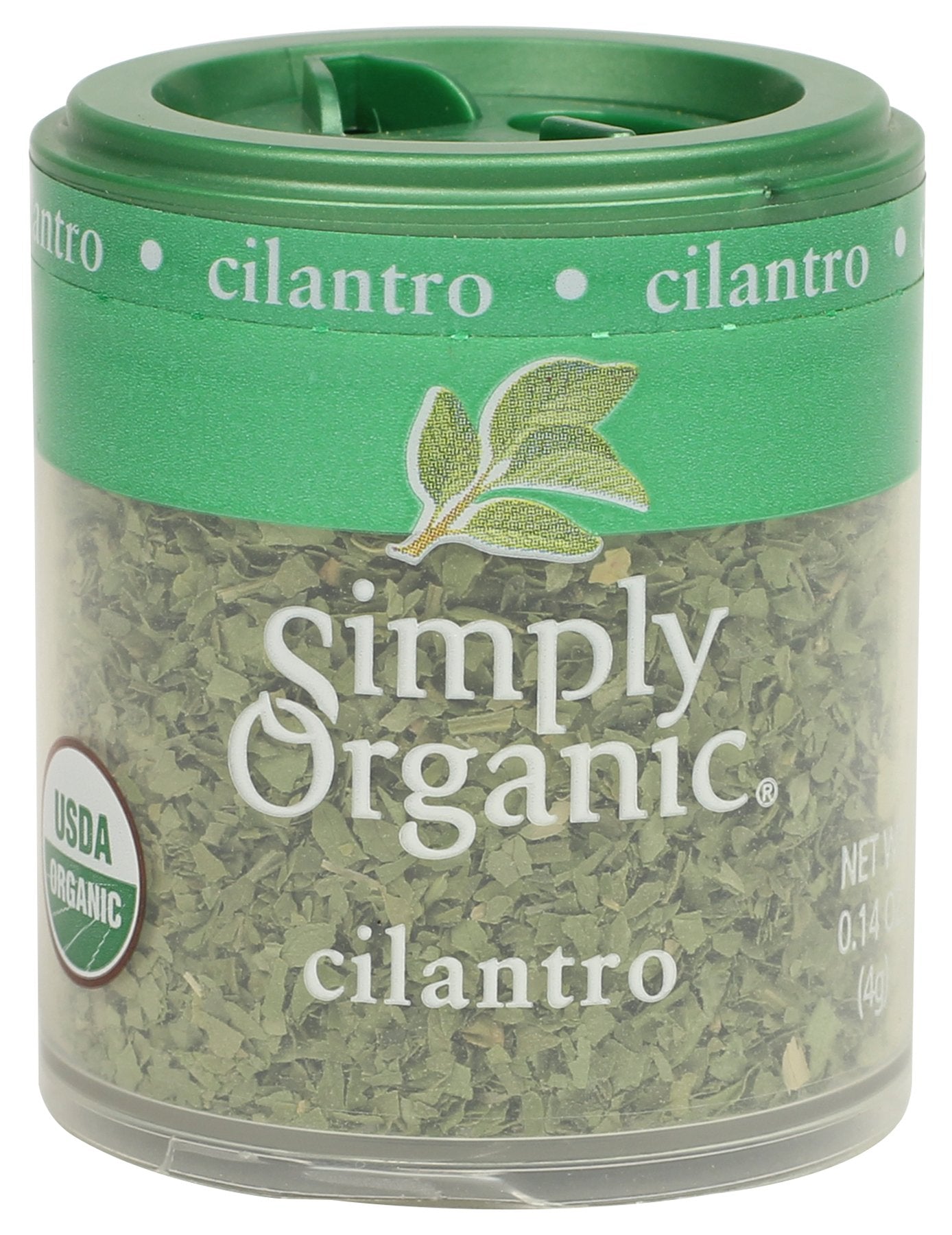 Simply Organic Cilantro Leaf Cut & Sifted Certified Organic, 0.14-Ounce Containers (Pack Of 6)