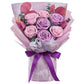 Mosstory Roses Bouquet Purple Gifts for Women Birthday Flowers for Women Forever Flowers Bouquet Gift for Her Wife Anniversary G