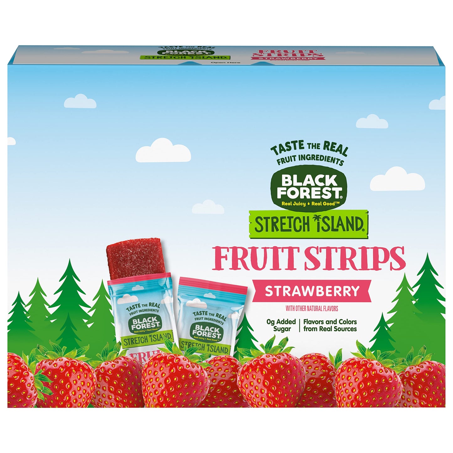 DDI Black Forest Fruit Strips, Strawberry, 30 Count, 0.5 Ounce Each, Pack of 30
