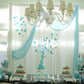 EONNCNT Happy Birthday Cake Topper - Light Blue Glitter, 6.3x8.2, Paper, Model: MOUCCT-HB
