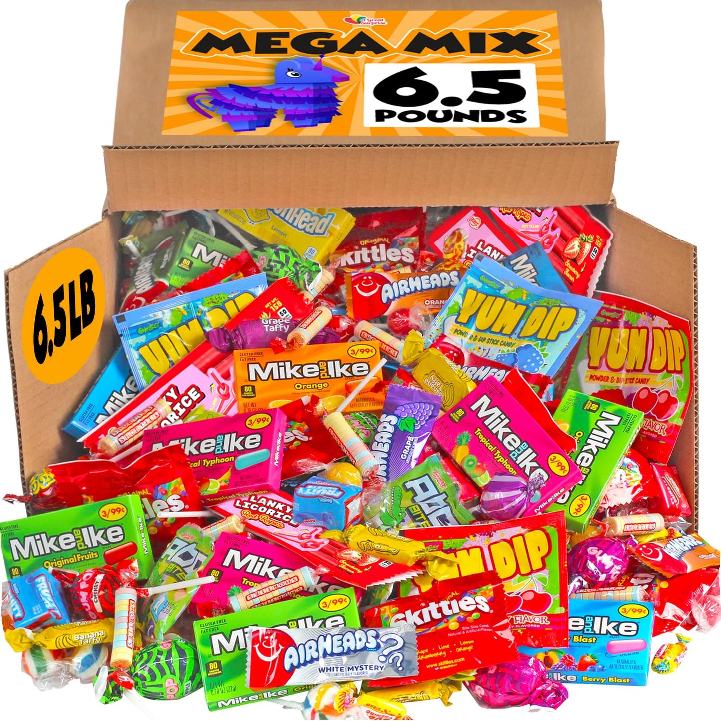 Candy Variety Pack Bulk - 6.5 Pounds - Individually Wrapped Candies Assortment - Huge Candy Mix For Offices, Gifting, Schools