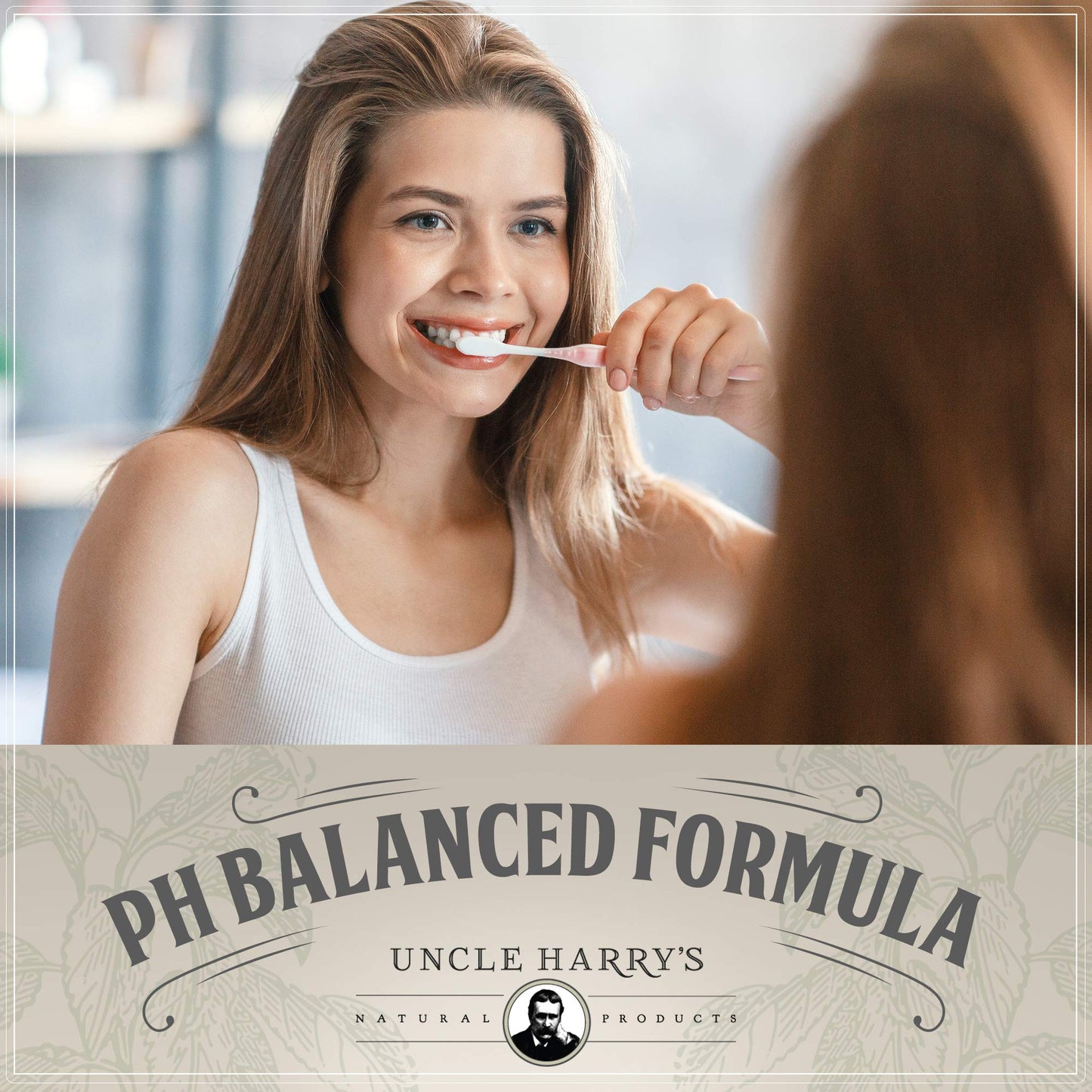 Uncle Harrys Unscented Remineralizing Tooth Powder | All Natural Enamel Support & Whitening Toothpaste For Sensitive Teeth | Pow