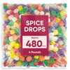 Spice Candy Gum Drops Bulk Candy -Assorted Fruit Flavor - 4 Pounds - Jelly Fruit Gum Drops - Sweet And Spice Drops Candy - Delic