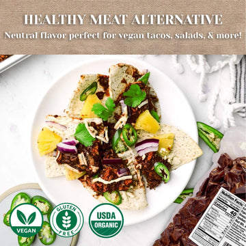 Edward & Sons Organic Young Jackfruit - Jackfruit Organic, Vegan Meat, Vegan Fruit, Plant Based Meat, Vegan Meat Substitute, Uns