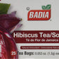 Badia Hibiscus Tea, 2 Pack (Each 25 Bags)