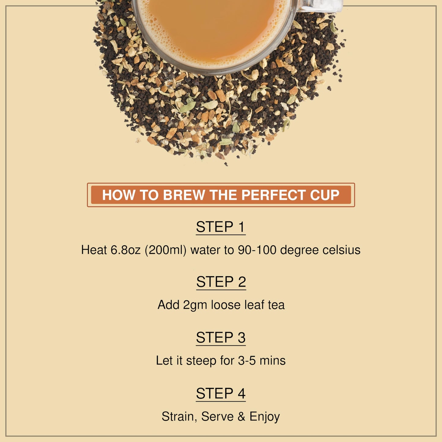 BREWIX Masala Chai Loose Leaf Tea, Strong & Aromatic, 3.53oz/100g, All Natural with Exotic Spices