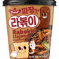 Delief Rabokki Jjajang Flavor 165G/5.82Oz - Pack Of 4, Korean Street Food, Ramen Noodle And Tteokbokki Rice Cake Combined In 1 -