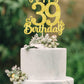 39 Birthday Cake Toppers-Gold Glitter, 39th Cake Topper for Men,39 Cake Topper For Women, 39th birthday decorations,39th Birthda