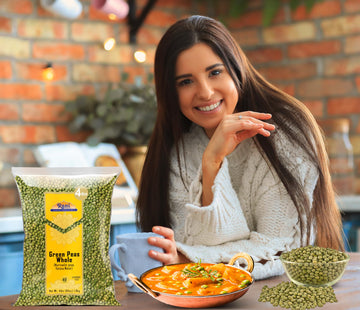 Rani Green Peas Whole, Dried (Marrowfat Peas, Vatana, Matar) 64oz (4lbs) 1.81kg Bulk ~ Used to make Mushy Peas | All Natural | V